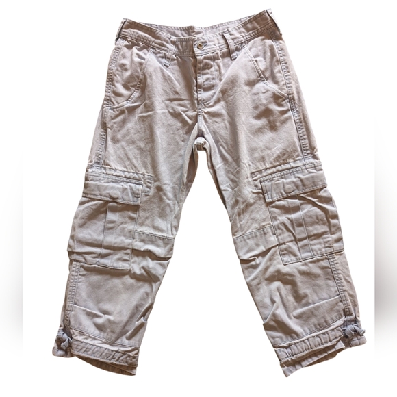 Sundance Cargo Capri Pants - Lot of 2 - Size 4 Heavy Cotton Gray and Pink - Picture 3 of 14